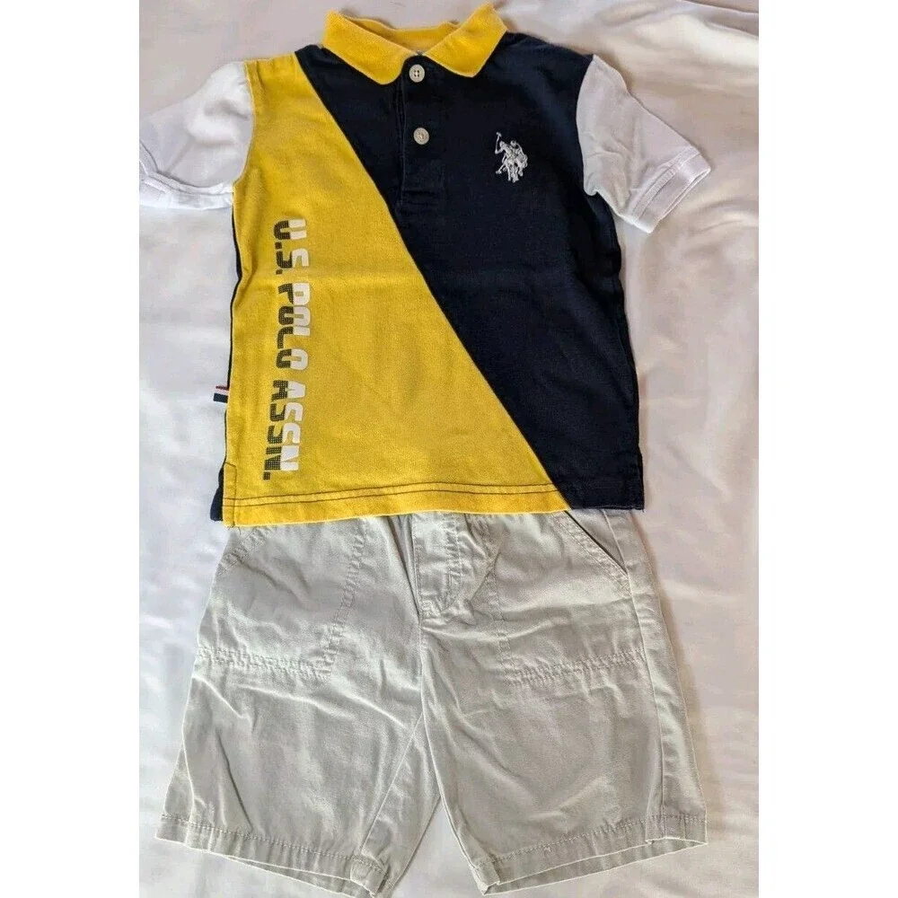Boys Size 2T Summer Clothing Lot 6 Piece Carter's Polo Children's Place - Picture 6 of 13